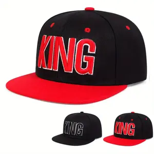 2026 Unisex Letter KING Embroidered Hip-Hop Cap, Adjustable Sun Protection Casual Hat for Outdoor Sports, Spring and Autumn Travel, Tourism, Beach Vacation unisex hat