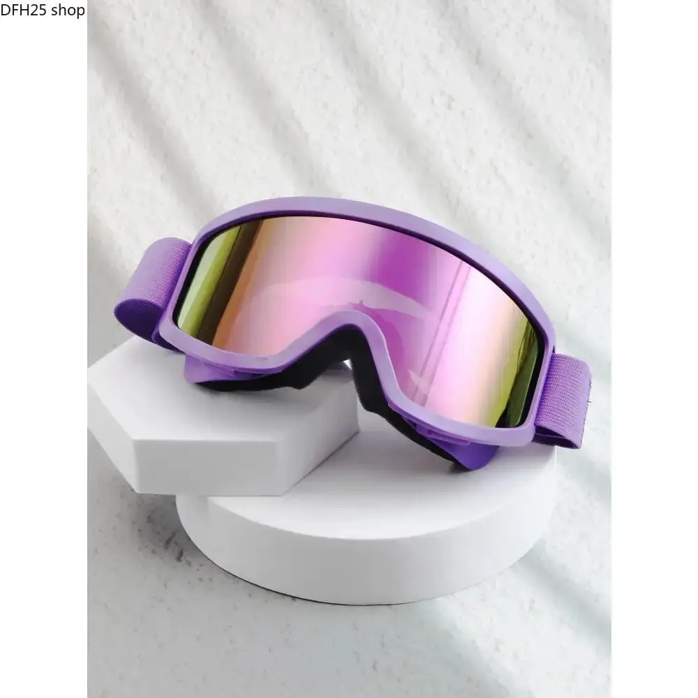 Single Lens Ski Goggles for Snowboarding Skiing and Winter Sports, Windproof Anti Fog Protective Eyewear With Wide Vision Design