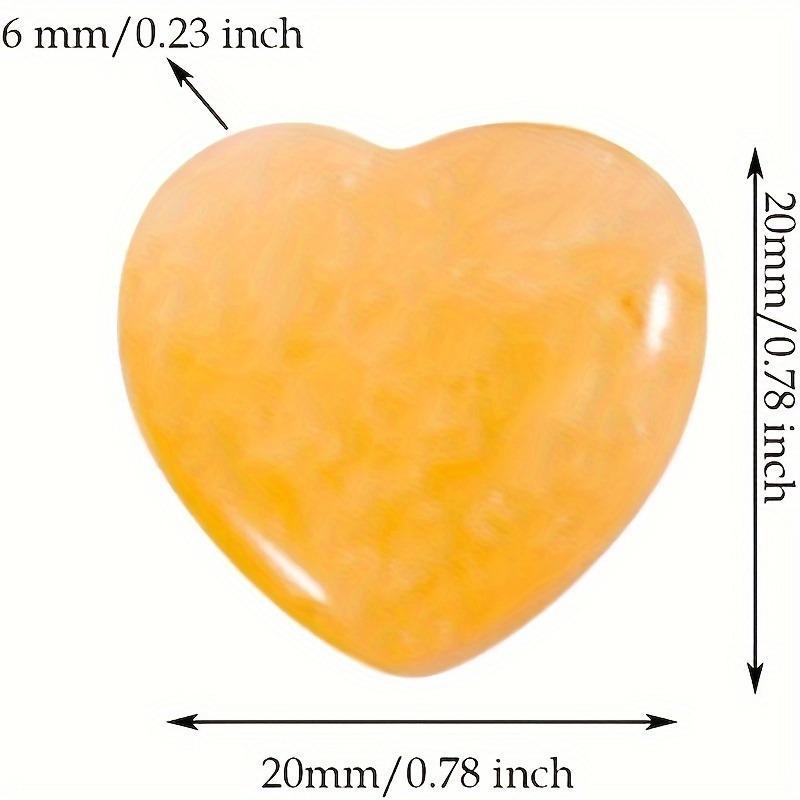 Random Color Heart Shaped Stone, 10/20pcs Natural Polished Tumbled Stones, DIY Jewelry Gift, Decorative, Suitable for Seasonal Decoration, Handcrafted, Feather-free