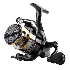 1 piece of HE1000-7000 model spinning wheel fishing wheel metal line cup metal rocker arm 5.2:1 speed ratio 10KG resistance outlet smooth and sensitive left and right hand interchangeable rotating fishing reel suitable for fresh and salt water