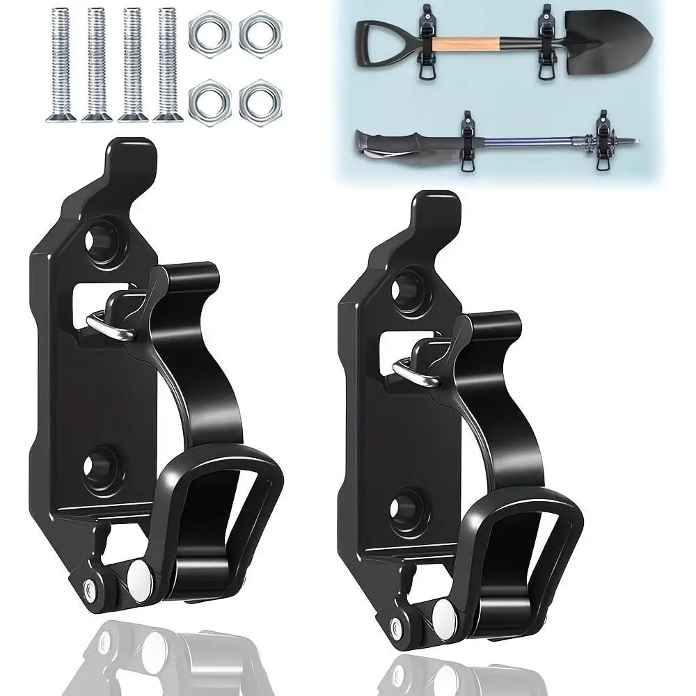 Metal Quick Release Shovel Bracket, Rubber Clip, Corrosion Resistant, Flexible Mounting, Ideal for Automotive Trucks, Boats, Off-Road Vehicles