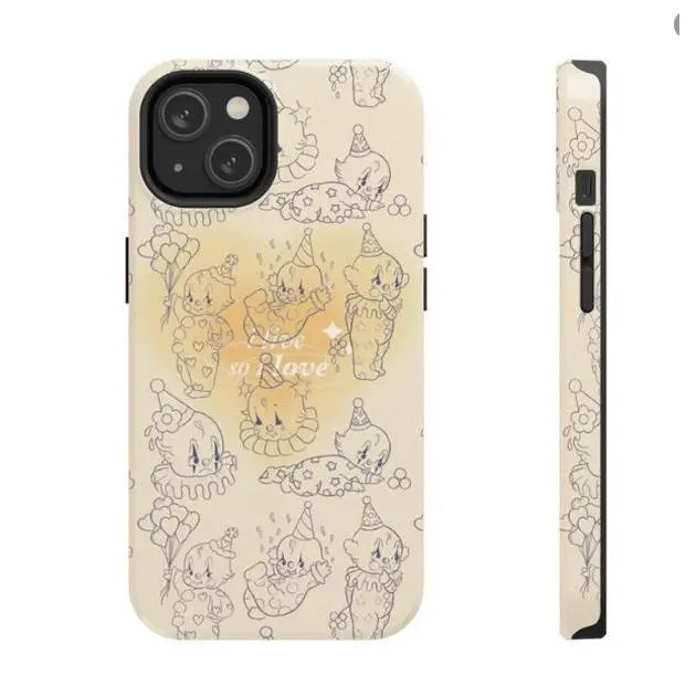 Kewpie Baby Clown Smartphone Casing - Vintage Cellphone Protection Accessory for iPhone 17, 16, 15, 14, 13, 12, 11