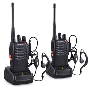 2Count BF-888s Two-Way Radio, 400-470mhz 5w Uhf, 16 Channels, USB Charging, 1500mah Lithium Battery, Professional Handheld Walkie-Talkie for Outdoor Use