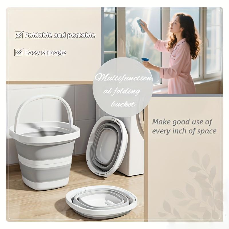 1.32/2.64gal Water Bucket |   Multifunctional |   Foldable Bucket, Durable And Space-saving |   Open Storage Box, Foldable, Portable And Easy to Store, Suitable for Cleaning, Washing, Watering Plants, Washing Cars, Fishi