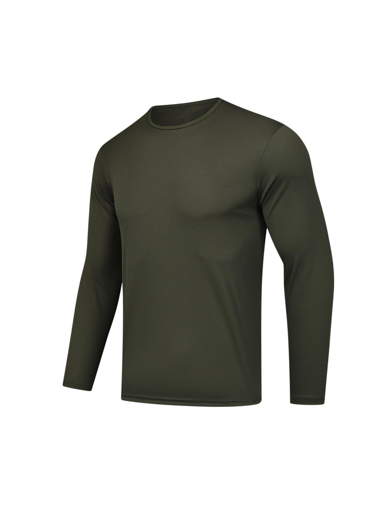 6-Pack Men's Quick-Dry Athletic Casual Long-Sleeve T-Shirts for Outdoor Fitness Running & Training Wholesale in Assorted Colors