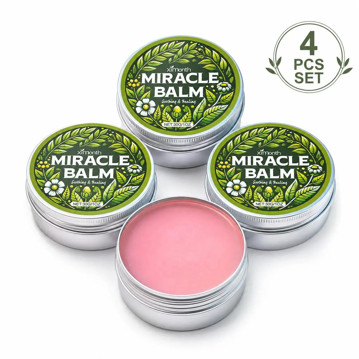 Miracle Balm - Natural Herbal Soothing and Repairing Ointment | Powerful botanical formula to relieve skin irritation, rashes, and dryness. Advanced leg care | Multi-purpose skin repair cream - 30g/1oz Cosmetic, Moisturizer, Body Care