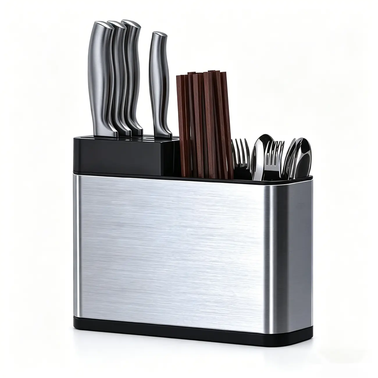 Kitchen Cutlery Holder Knife Block Storage Rack Organizer Utensils Chopstick Box(US Logistics only For USPS.TK/TMEU only For self-pickup)