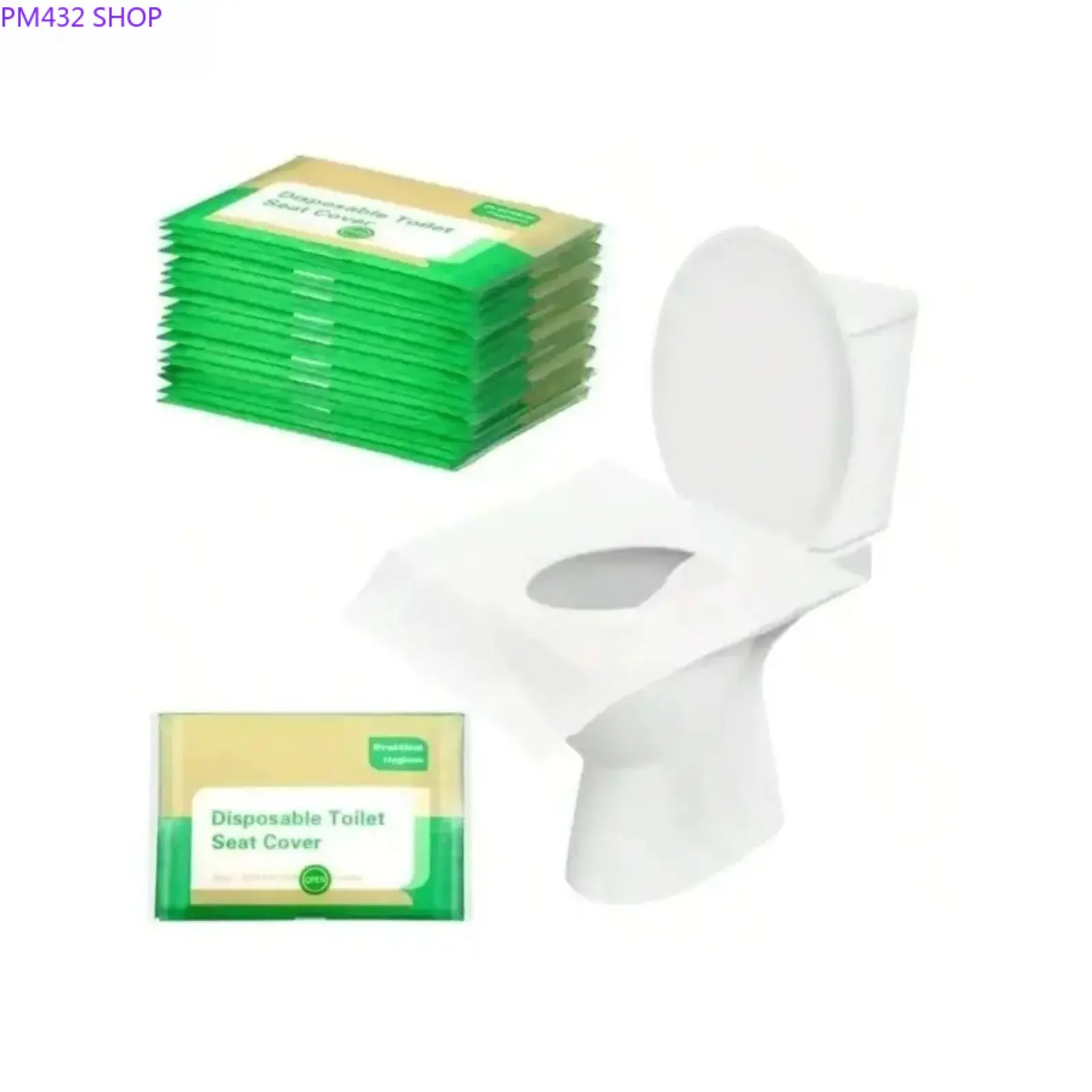Disposable Toilet Seat Covers 30 Pack, Portable Travel Toilet Seat Liners, Hygienic Single Use Bathroom Essentials for Public Restrooms, Hotels and Home Use