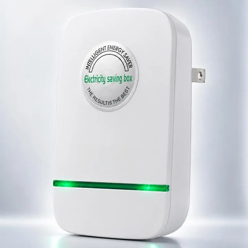 US Plug Updated Look Plug-in Power Box - Single Unit, Fireproof Shell, Leakage Protection, 90-250V Input, Energy-Saving, Universal for Household and Office Use