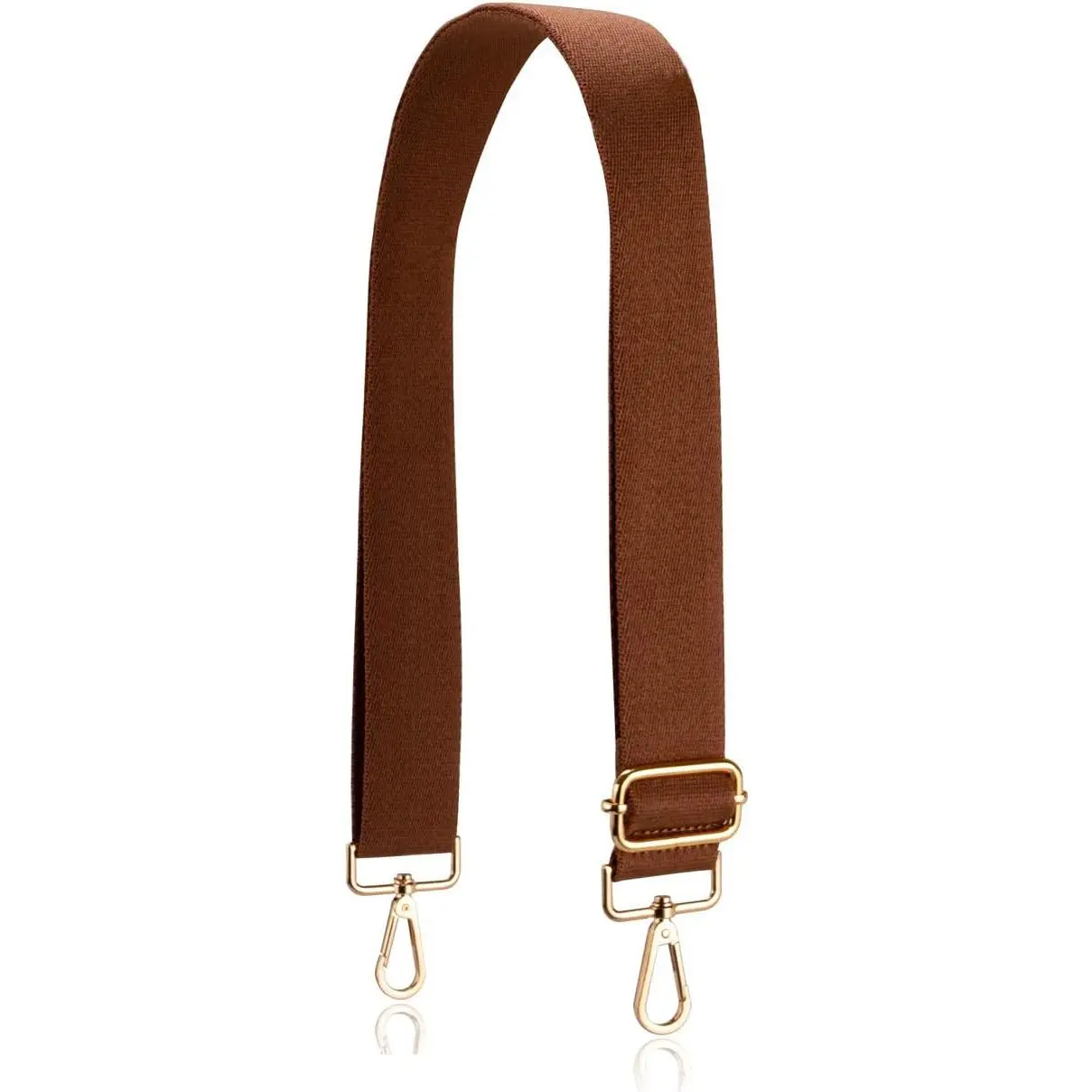 Adjustable Bag Straps, Modern Patterned Soft Fabric Replacement for Crossbody Bag with Sturdy Metal Gold Snap Hooks, 1.5" Wide