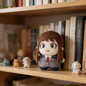 MHA Anime plush Toy Keychains Uraraka Ochako Plushies Uraraka Ochako Himiko Toga Figure soft Cosplay toys backpack pendant Gifts