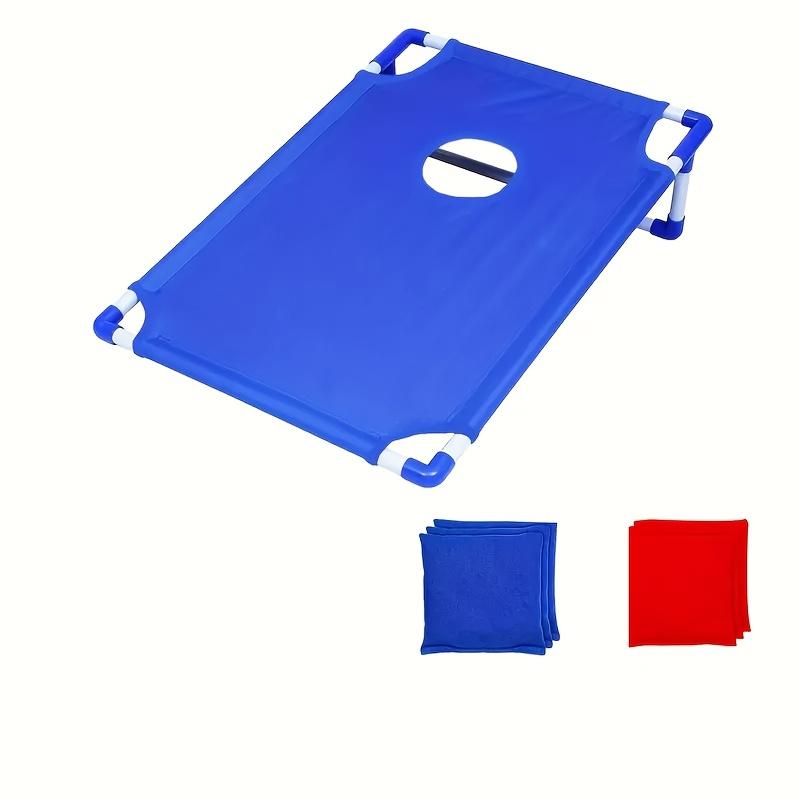 2025 Portable Sandbag Toss Game Set | Foldable, Durable, 6 Sandbags Included - Red & Blue, Perfect for Outdoor Parties, Camping, Backyard Fun & Holiday Gifts