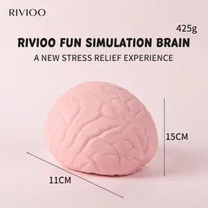 RIVIOO Hot-selling simulated brain decompression vent tpr flour brain pinch tricky decompression toy