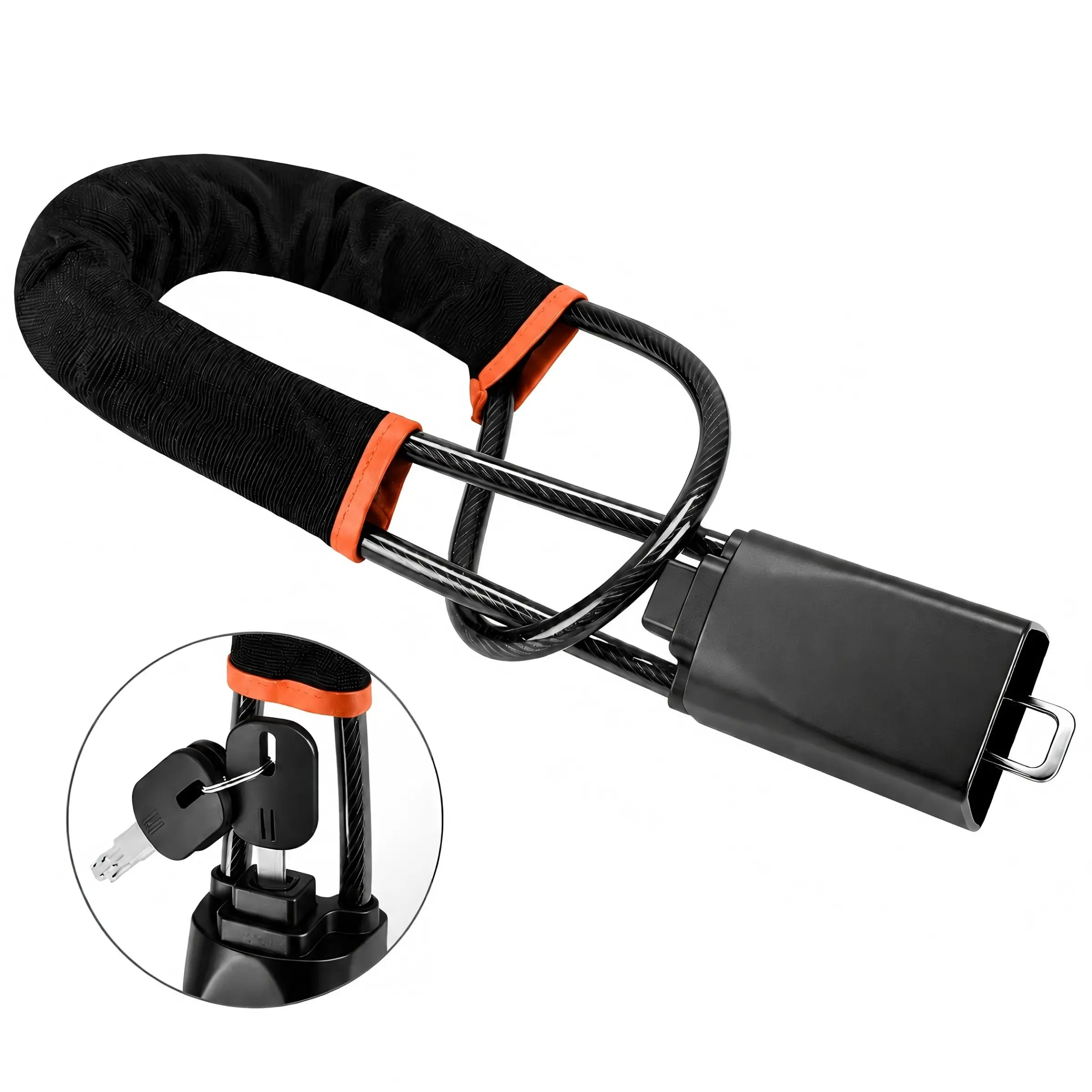 Summervibes Steering Wheel Lock, Universal Anti-Theft Vehicle Accessory, Durable Structure, Quick Installation, Compatible with Cars, Trucks, Suvs