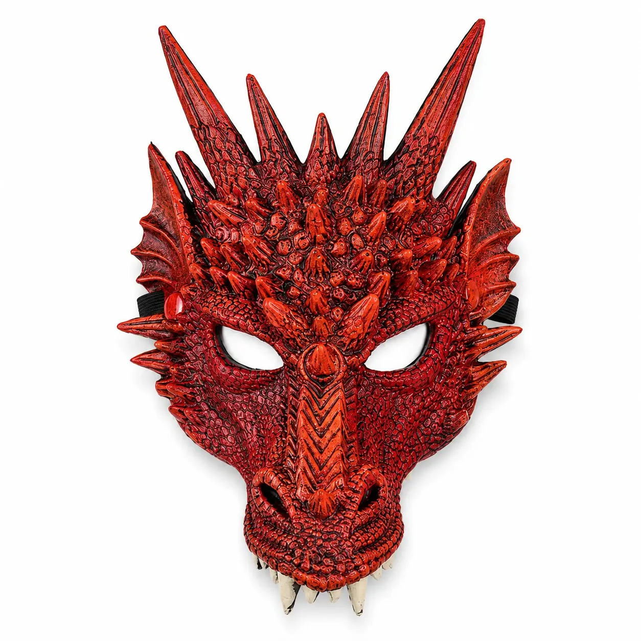 3D Dragon Mask for Adults, Lightweight PU Foam, with Horns and Scales, Perfect for Halloween, Carnival, Cosplay, Masquerade Costumes