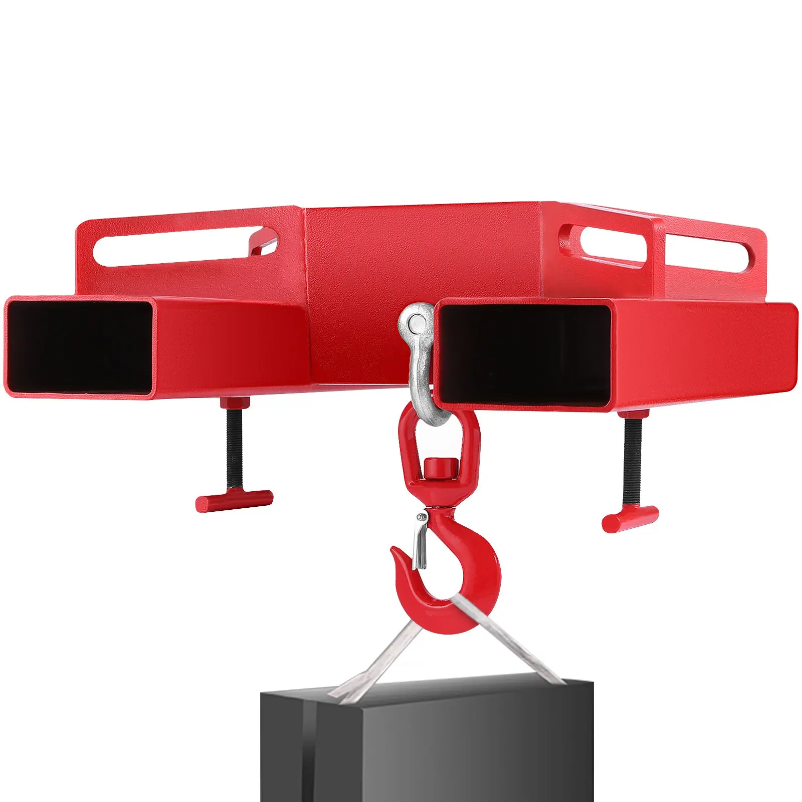 3t Capacity Large Forklift Lifting Hook Attachment, 3000kg Telehandler Crane Jib with Test Certificate