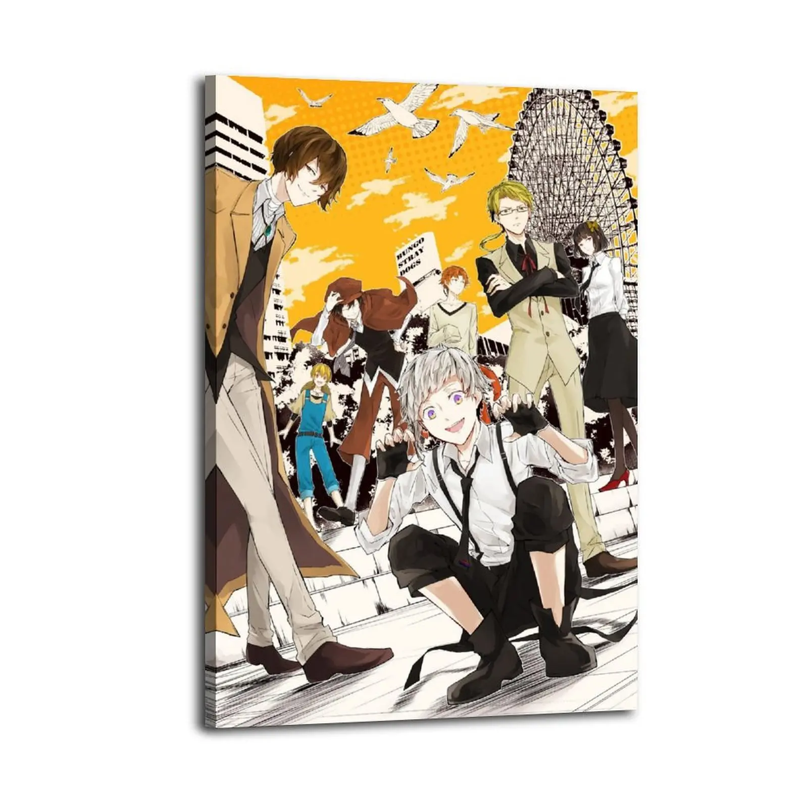 Bungo Stray Dogs Canvas Prints | Bedroom Art | Bathroom Art | Trendy Wall Art | Funky Wall Art