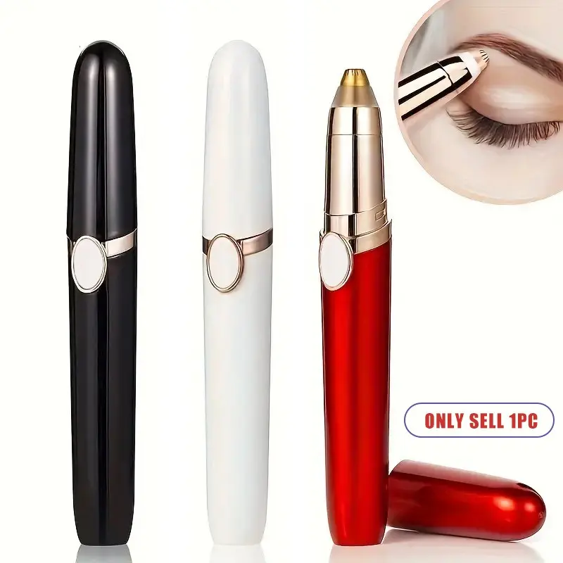 Portable Electric Brow Trimmer, USB Rechargeable Lip & Face Hair Remover, Mini Shaver for Women, Home Use Facial Hair Removal Tool, Eyebrow Shaper