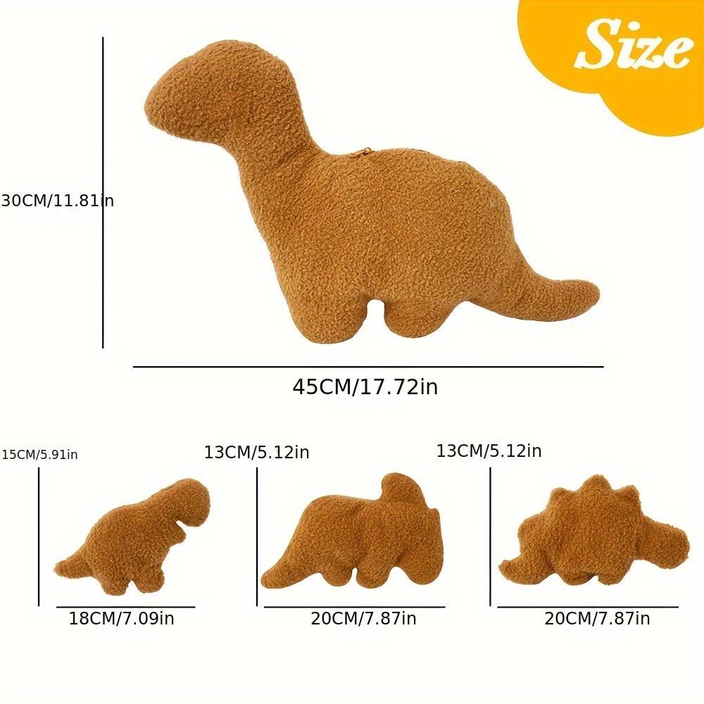 Dinosaur Design Plush Toy Set, 1 Stegosaurus Stuffed Toy with 3 Small Dinosaurs, Super Soft Fluffy, Cute Plushies for Teens, Pets and Adults, Gift Men and Women, Soft Stuffed Animal