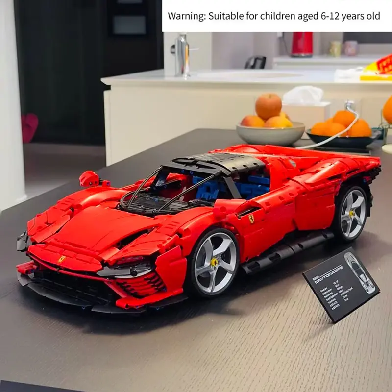 3778-Piece Technology Series SP3 City Display Building Block Supercar Model Toy, Christmas Gift