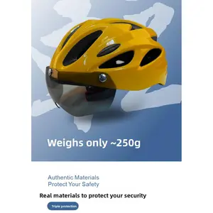In-Mold Cycling Helmet with Sun Visor for Road Bikes, Mountain Bikes Riding