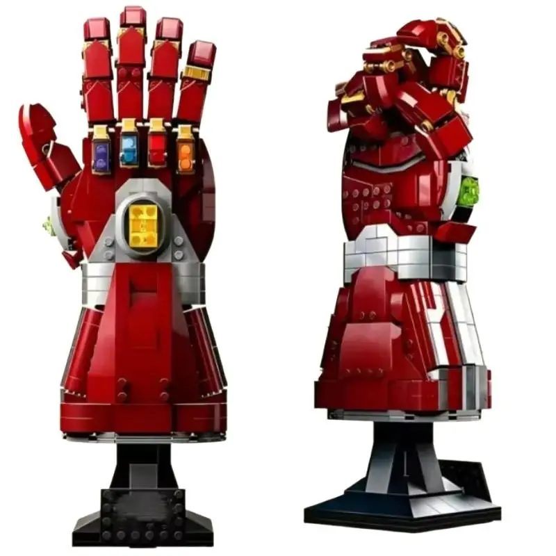 Gold Infinite Nano Glove ABS Plastic Interlocking Bricks Model Building Kit, Creative Assembly Building Blocks Set, Christmas Gift Decorative Toy for Building Toys Enthusiasts