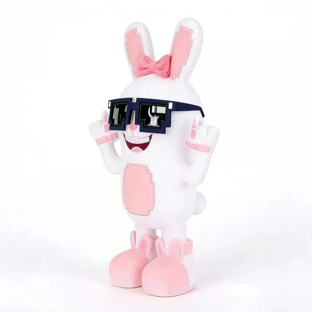 Unisex Soft Plush Boppin Bunny Stuffed Toy Doll - Game Peripheral, Brainrot Themed Pillow for Birthday, Christmas Gifts