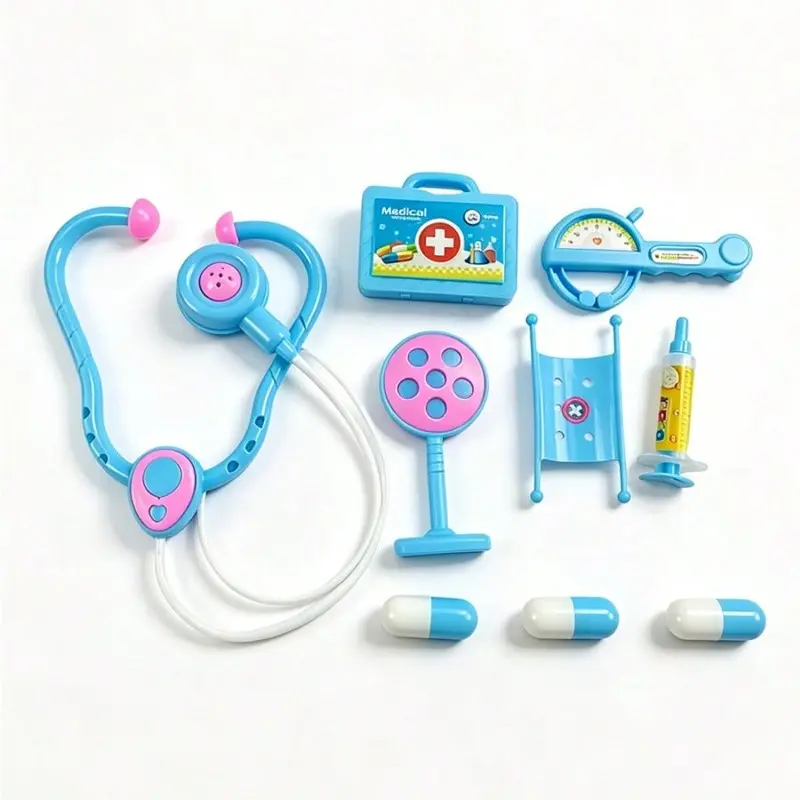 Doctor Toy Set Medical Kit with Stethoscope and Syringe, Role Play Gift for Kids, Educational Pretend Play Toys