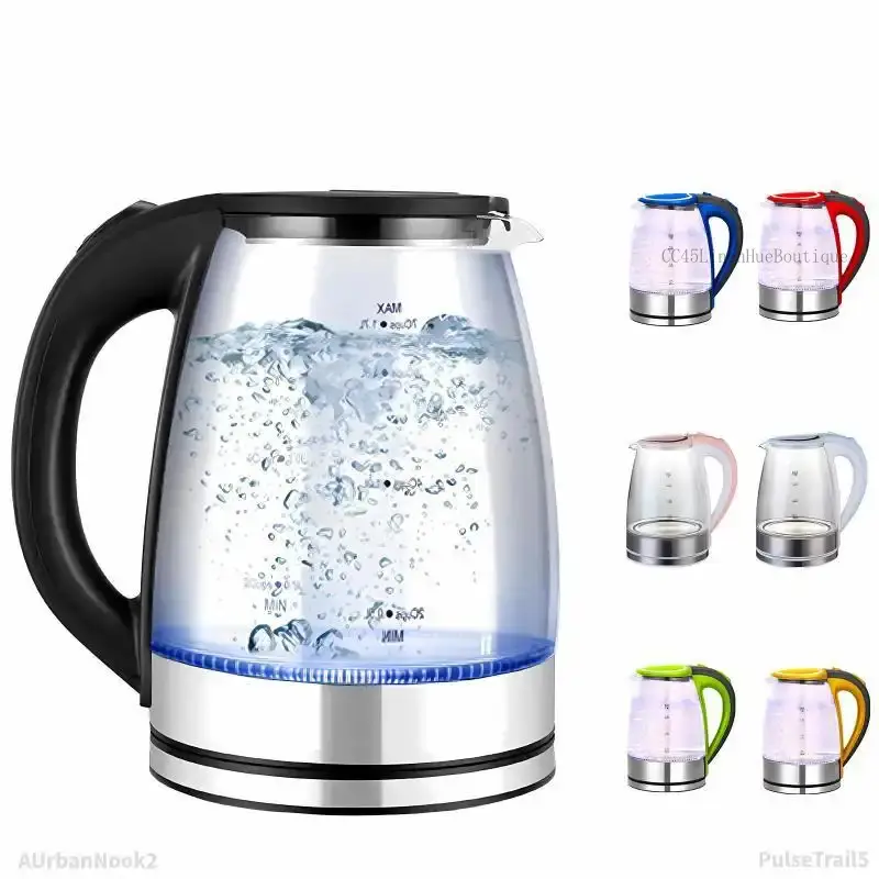 Women's Multifunctional 1.8L Stainless Steel Electric Kettle - Fast Boil, Auto Shut-Off, Boil-Dry Protection, 360° Swivel Base for Tea & Coffee Kitchen Appliances