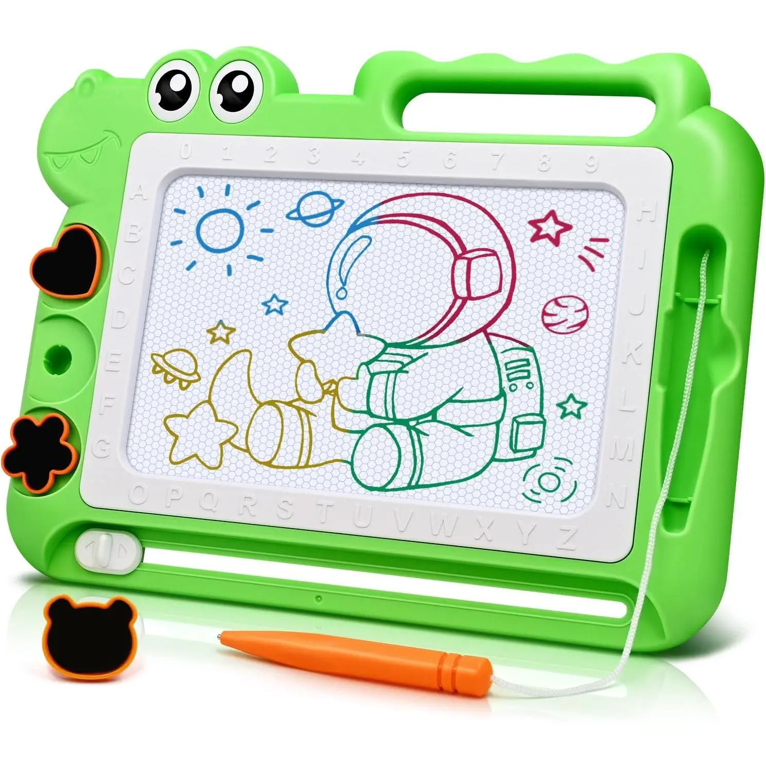 Magnetic Drawing Board Toddler Toys Gift for Girls Boys, Color Sketch Writing Scribble Doodle Pad Travel Games, Educational Learning Kids Toys for Birthday or Easter (Green)fidget toys
