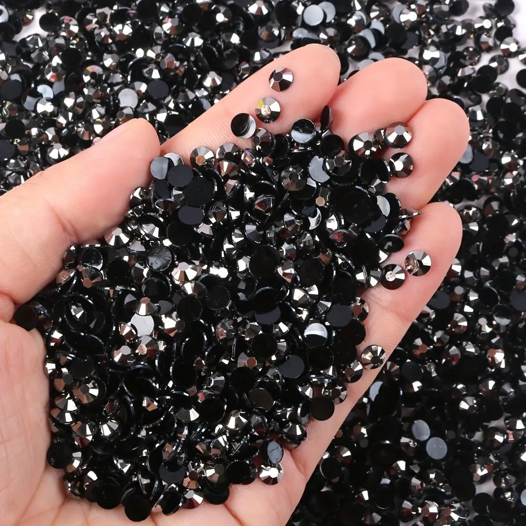 4000pcs 3mm Flat Bottom Jelly Resin Rhinestones, Bling Rhinestone Decoration, Sparkling Patches for Mugs, Bottles, Glasses, Costumes, Mobile Phone Cases, Manicure Decorations, Nail Art Accessories, Nail Art Supplies, Nail Art Products