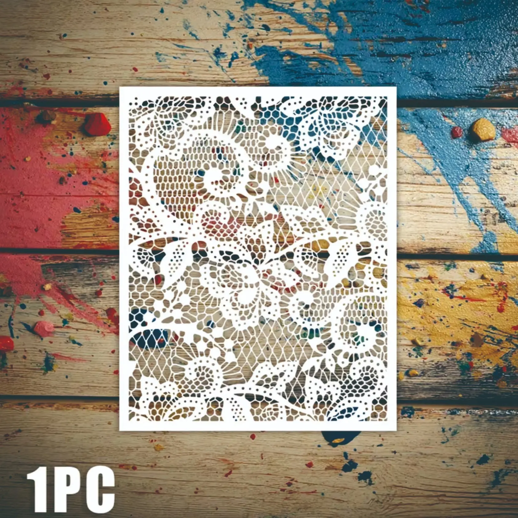 Tim Holtz Floral Grid Background Template, Perfect for DIY Scrapbooks, Handmade Books, Birthday Gifts, Thank You Cards, Photo Albums, Magazines