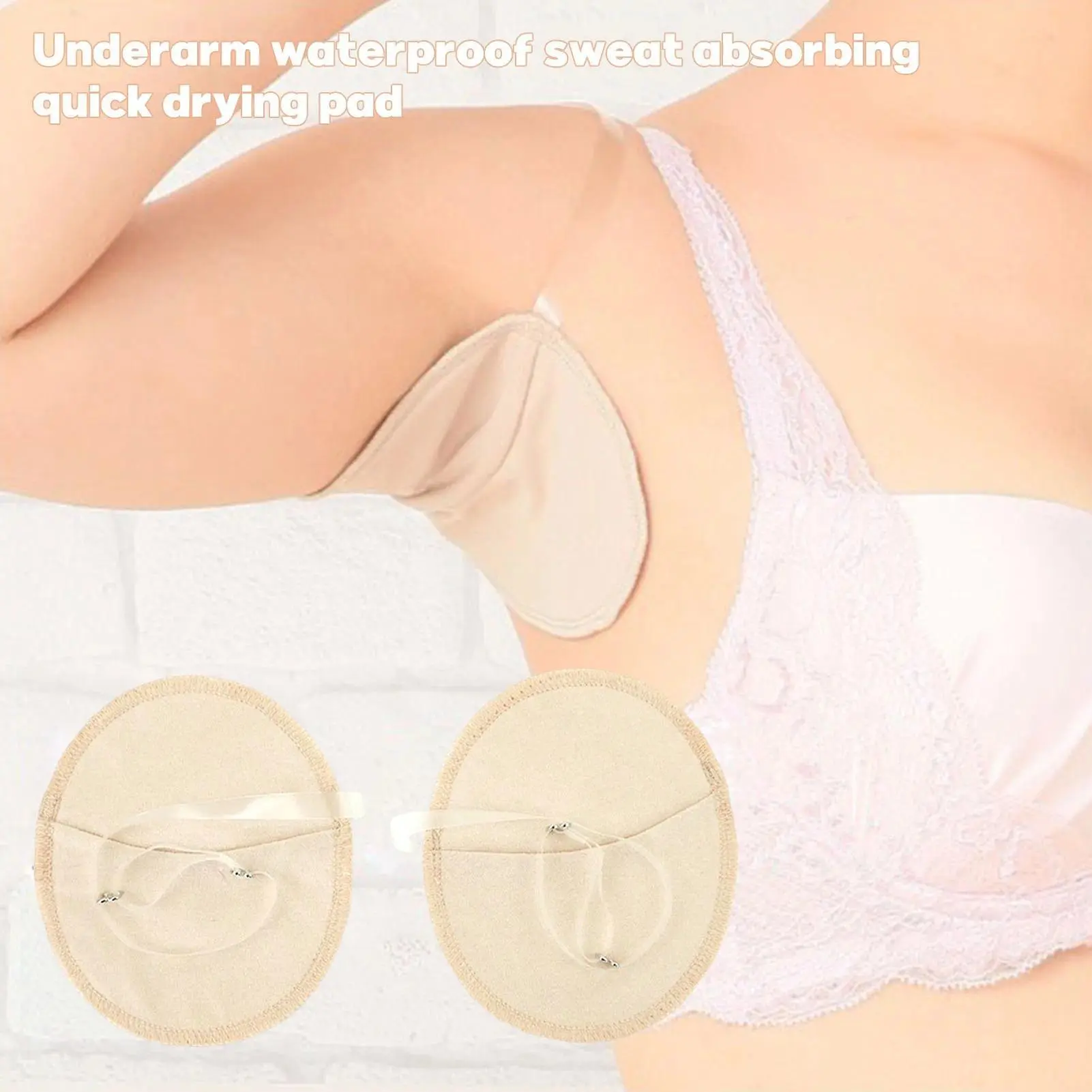 Underarm Sweat Proof Pads with Invisible Transparent Strap Washable Breathable Armpit Pads for Women Men
