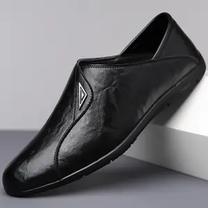 GGOR New Stylish Tassel Loafer Men'S Versatile Casual Shoes Soft Sole Lightweight Comfortable Driving Shoes
