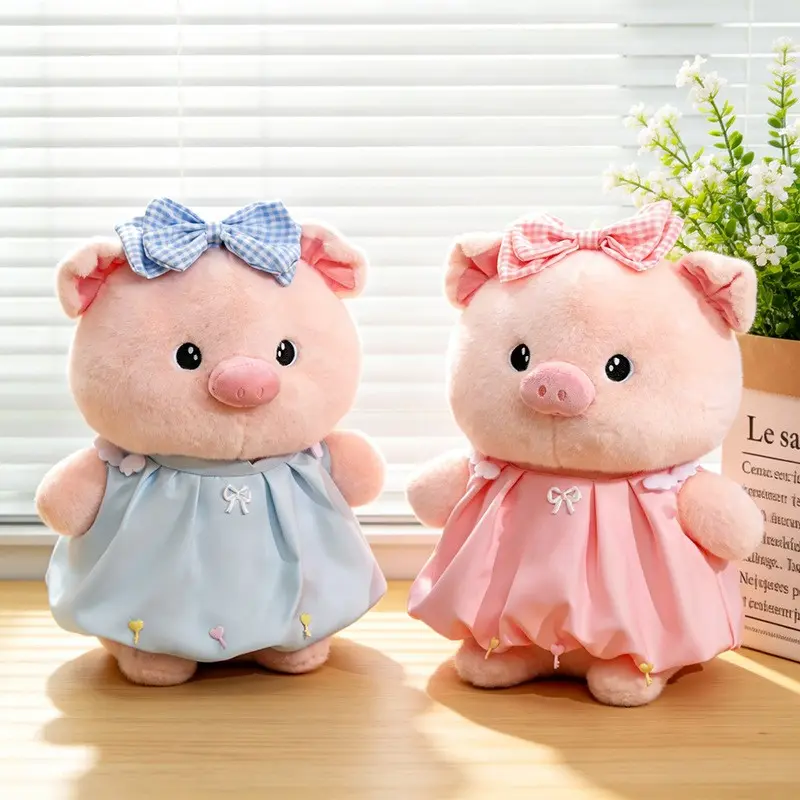 1pc Cute Bubble Pig Plush Doll, Adorable Pink Pig Stuffed Toy, Soft Piggy Perfect Birthday Gift for Friends, Girls, Family and Kids, Kawaii Stuffed Animals
