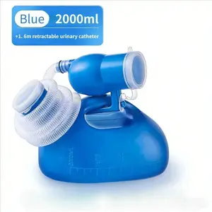 2000ml Portable Urinal With Extendable Tube, Thickened Leak-Proof Odor Resistant Design, Convenient Night Use For Elderly And Kids