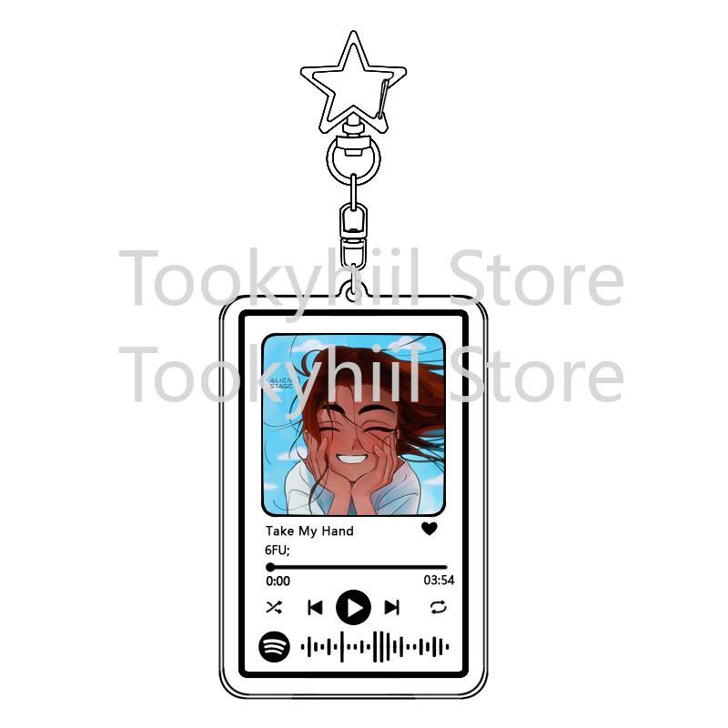 Popular 26 Songs Alien Stage Music Keychain Original Soundtrack LUKA Women Accessory Bag Pendant Playlist Code KeyIng Fans Gift
