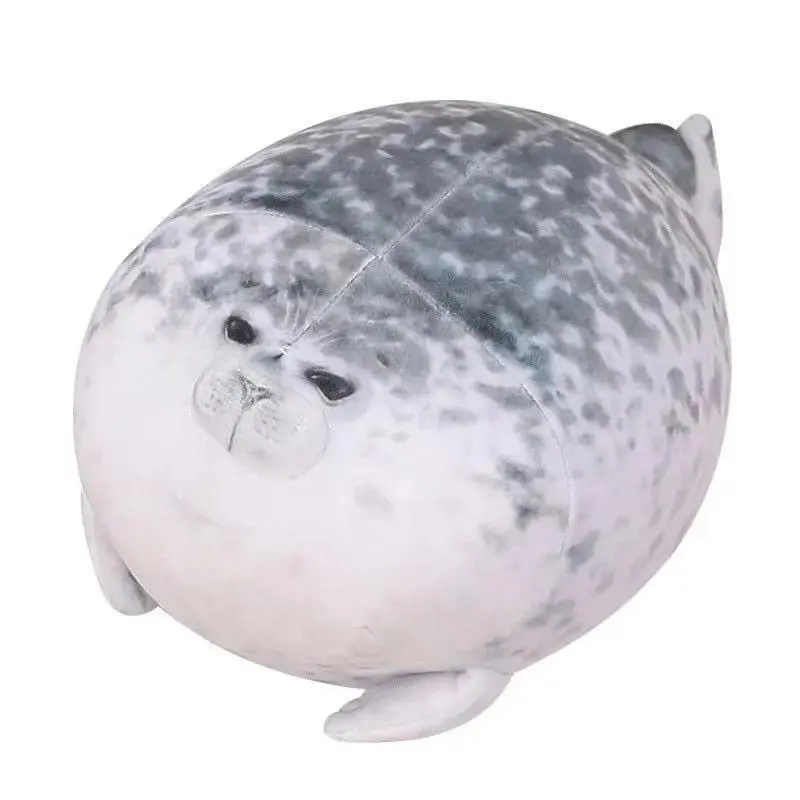 Cute Seal Plush Pillow Soft Stuffed Sea Lion Doll Chubby Animal Cushion Kids Gift Home Decoration