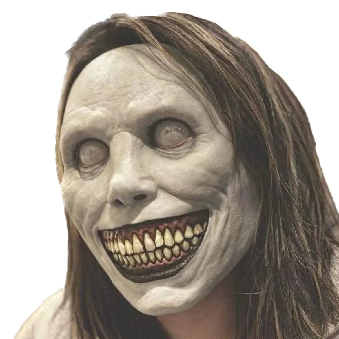 Halloween Smiling Devil Mask, Weird Exorcism Horror Mask, Eye Demon Mask, Realistic Halloween Mask, Halloween Decoration