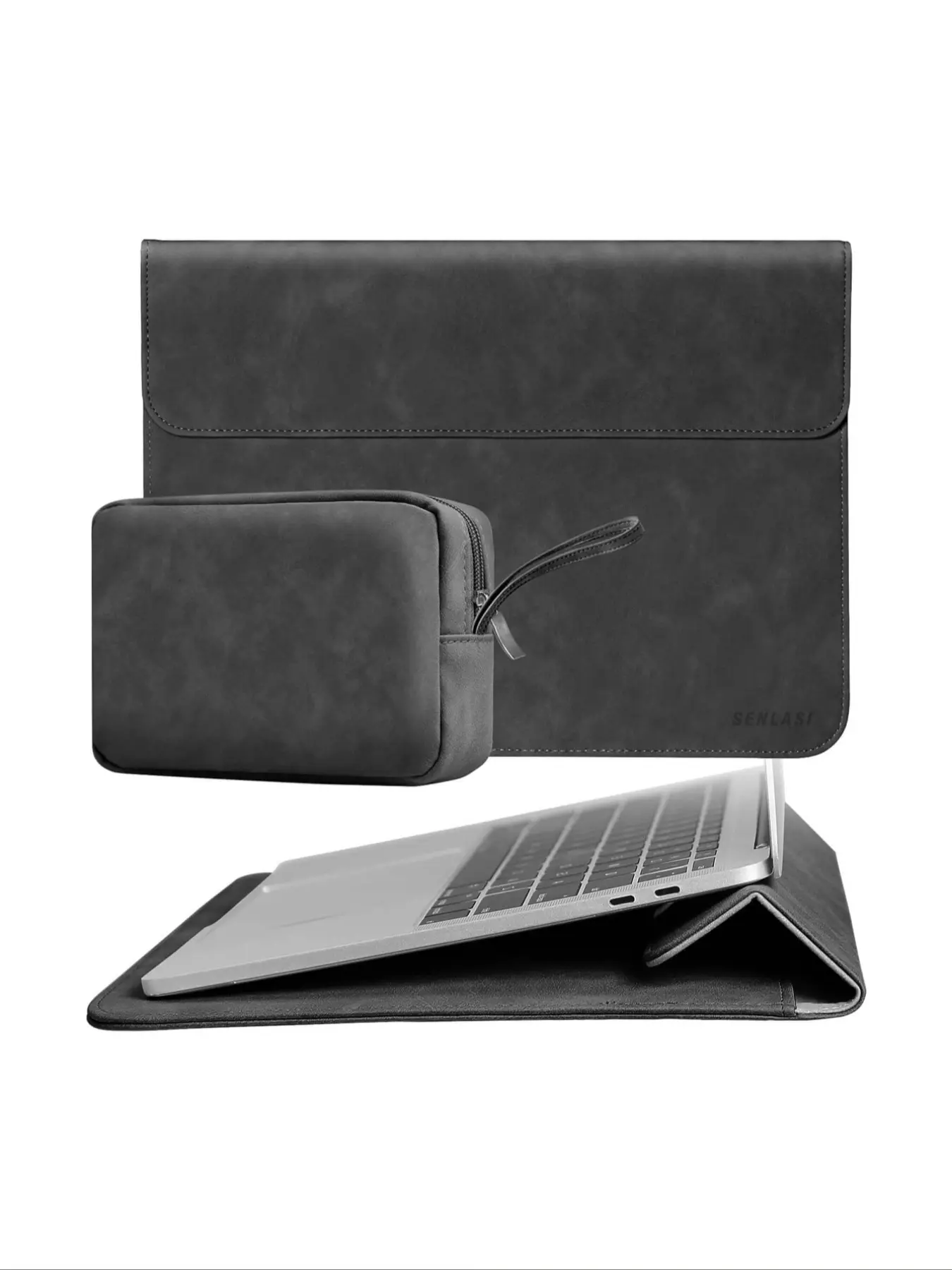 13/14 Inches Laptop Sleeve Bag, Computer Accessories, PU Leather Protective Cover, Durable Pu Cover, Casual Style, All Seasons, for Macbook, iPad, Hp Chromebook