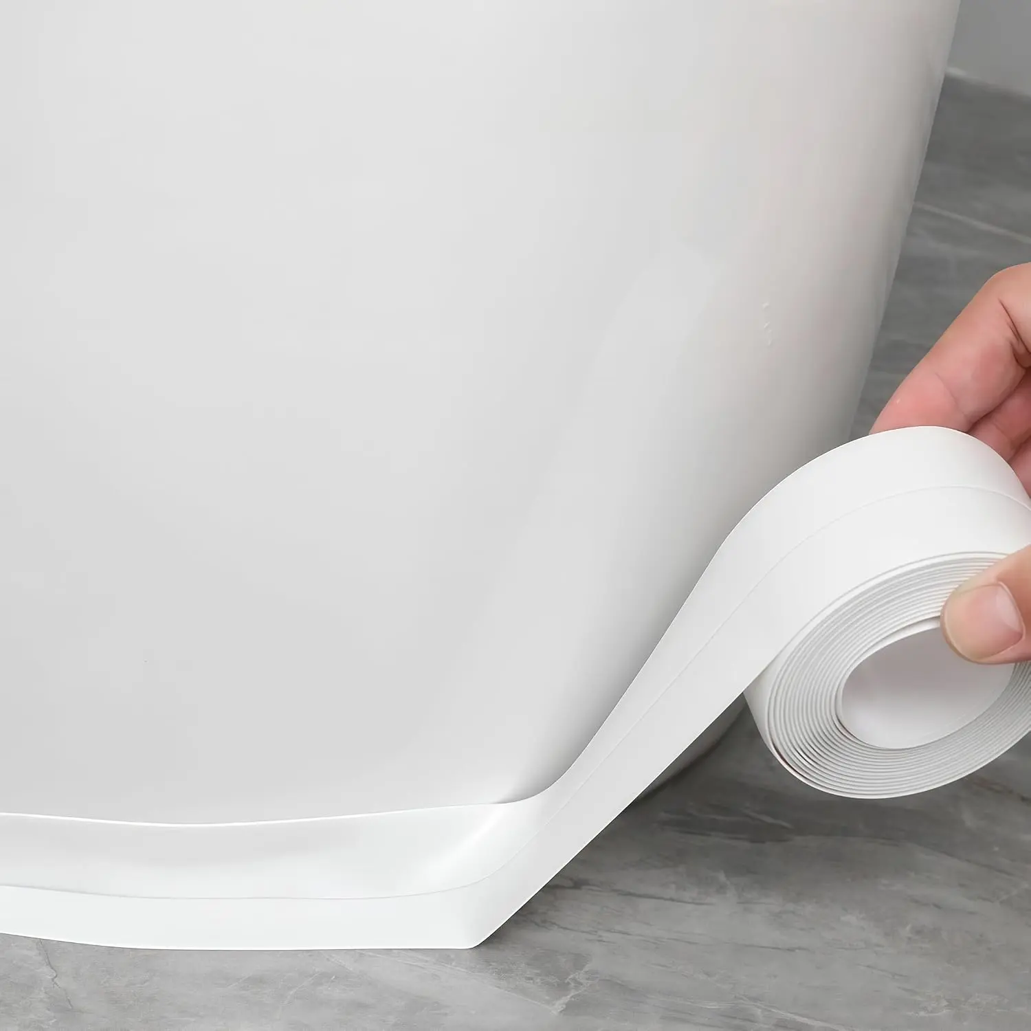 Self Adhesive  Caulking Tape Peel & Stick Sealant Strip for Bathroom and Kitchen DIY Projects