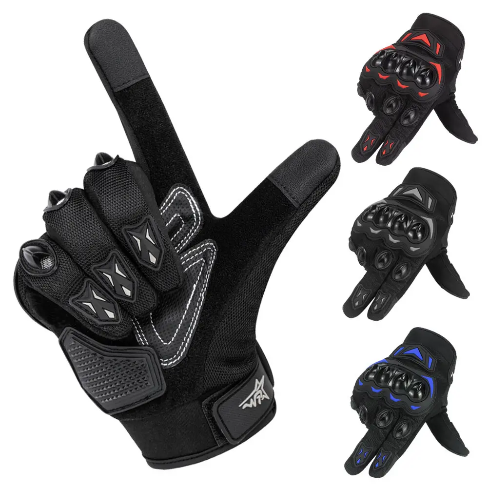 Motorcycle Gloves,Touchscreen Motorbike Gloves with Hard-shell Protective Tactical Gloves Suitable for Men Women Shooting Training Riding Anti-Slip Airsoft Gloves Motorcycle Protective Gear Motobike Riders Gear