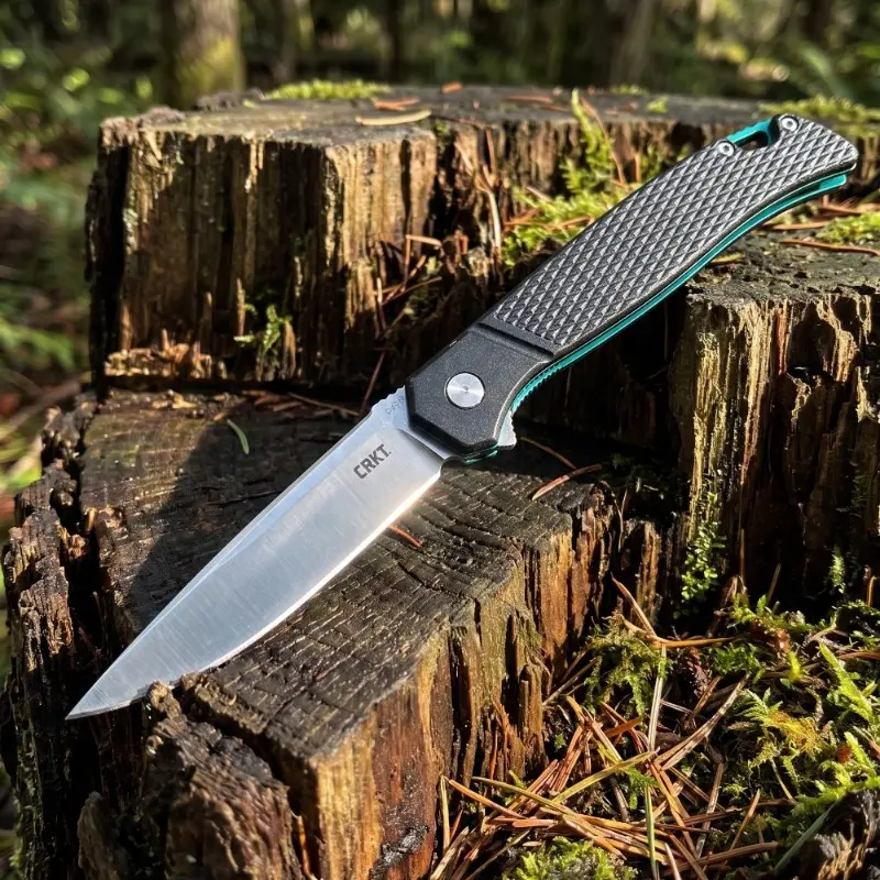 Outdoor Camping Folding Knife with Easy Grip Handle Perfect for Cutting Tasks in Various Outdoor Scenarios Portable Design