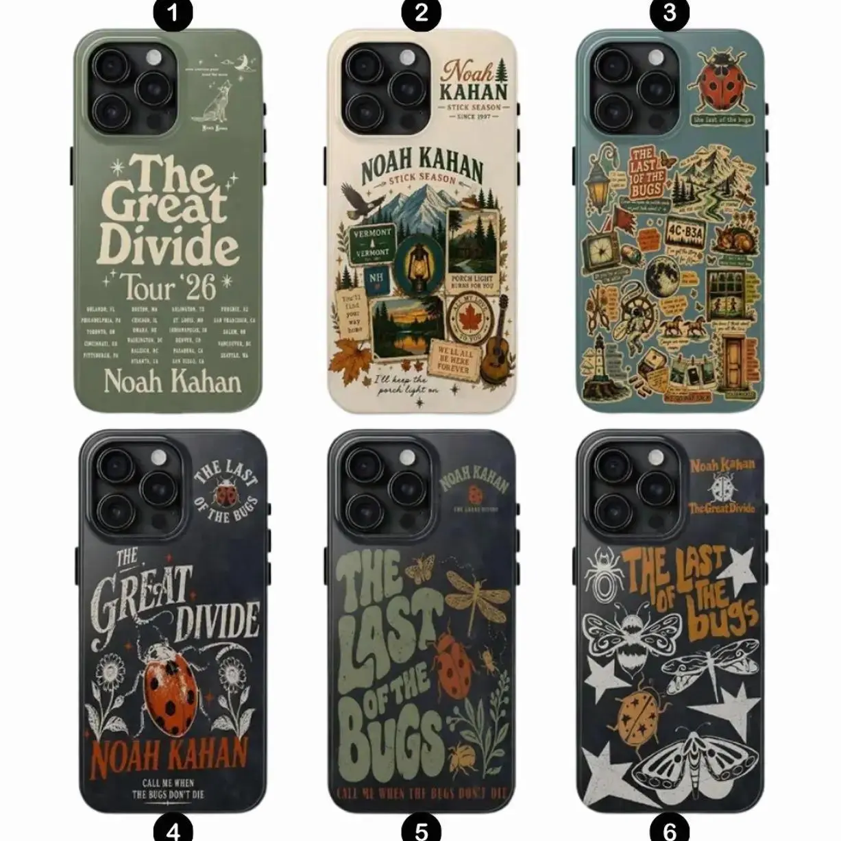 Even Anxious Pups Moon Phone Case - Bugs Porch Light Folk Cover, Shockproof Polycarbonate Casing with Protection, Mobile Phone Accessories for iPhone 11-17 Pro Max/Plus & Samsung Galaxy S23-25, Safety, Handheld