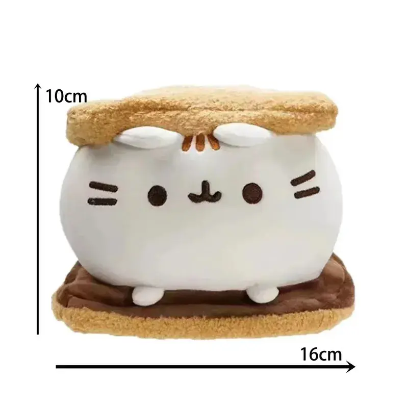 HOT Cute Simulated Cat Doll Plush Toy Anime Cat Soft Home Decor Tabletop Bedroom Decoration Kids Toy Series Accessories Gift