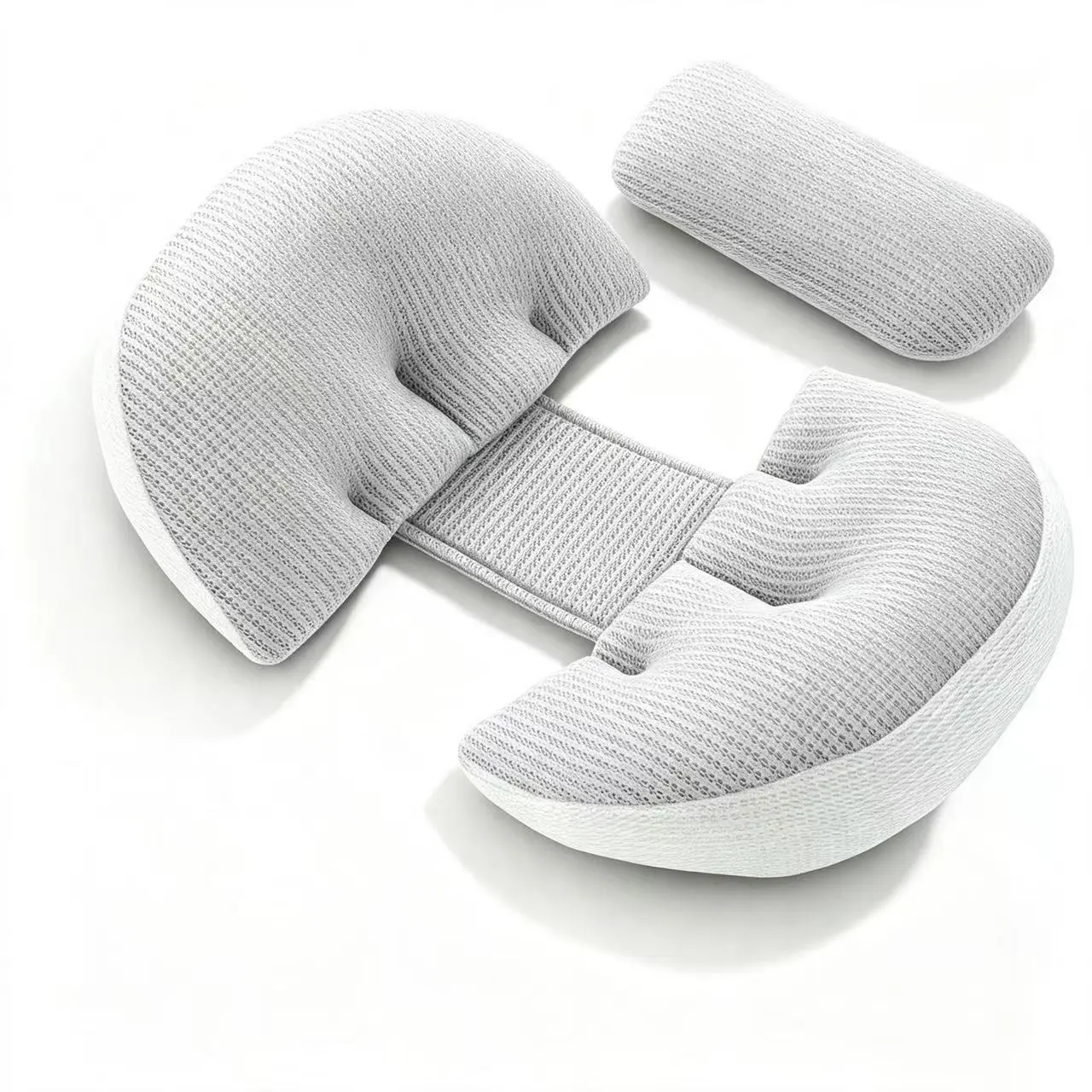 Adjustable Pregnancy Maternity Belly Support Pillow, Breathable Mesh Side Sleep Pillow, Magic Tape Waist Support, Multi-Functional Slope Pillow
