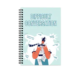 Dialogue Communication Training Notebook, Difficult Conversation Practice, 50 Pages, A5 Size, Ring Binding, Essential Tool for Effective Communication Skills
