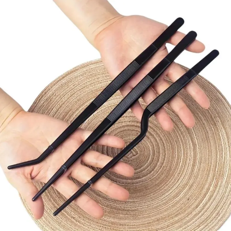 Stainless Steel Kitchen Tweezers, Precision Cooking Tongs for Meat, Pasta, BBQ, Baking, Durable Culinary Tools, Barbecue Utensils, 1 Piece/3 Pieces