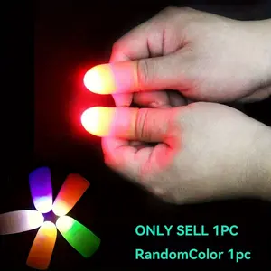 Light Up Finger Light, 1 Pair Magic Glow Finger Light, Novelty Thumb Toy for Nighttime Stage Performances & Party Favors, Light Up Toys, Party Supplies, LED Light