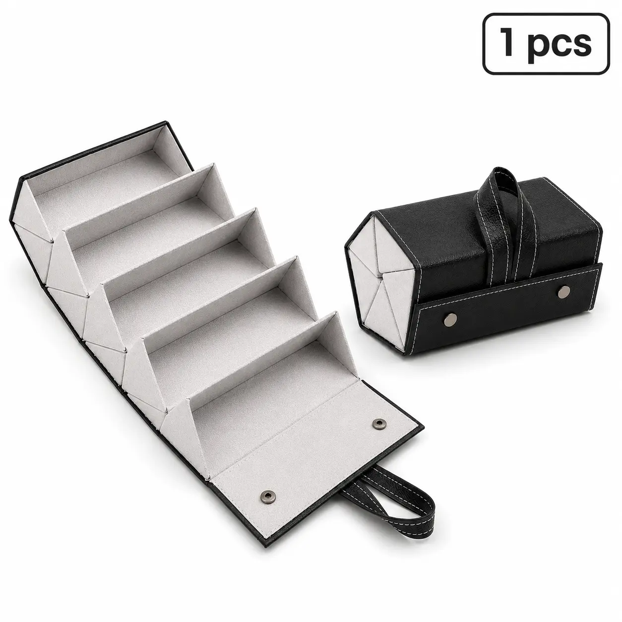 5-Grid Eyeglasses Holder - Portable Contemporary Countertop Storage Box, Durable Hanging Organizer with Easy Access for Home & Travel (Home Supplies),dorm essentials,home decor